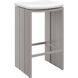Verin 30.5 inch Greige / Stinson White Outdoor Barstool